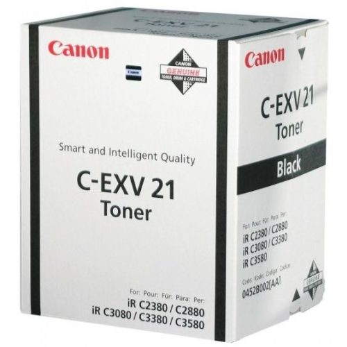 Canon C-EXV21 Black, fekete színű toner, 26.000 oldalhoz, IRC-2380, 2880, 3080, 3380, 3480, 3880 nyomtatókhoz