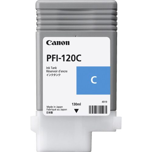 Canon PFI-120C Cyan színű 130 ml-es tintapatron TM-200, TM-255, TM-300, TM-355 nyomtatókhoz