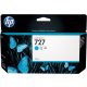 HP No. 727 Cyan tintapatron (130 ml) B3P19A