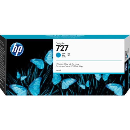 HP No. 727 Cyan tintapatron (300 ml) F9J76A